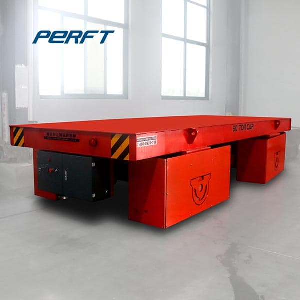 battery powered transfer cart on cement floor 90 ton